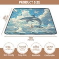 thumbnail image 4 of WOBOGO Dolphins Collide with Seagulls Baby Playmats Extra Large Waterproof Rollable Activity Pads for Toddlers 50×50inch, 4 of 7