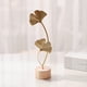 thumbnail image 1 of Decoración de pared con forma de hoja de ginkgo de hierro | Escultura de metal de estilo escandinavo para la decoración del hogar, 1 of 6