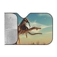 thumbnail image 2 of Kdxio Elephant on dry tree Print Windshield Sun Shade, Foldable Sun Blocker for Car,Truck,SUV Automotive Interior Sun Protection,Reflective Shade for Front Windshield(Medium), 2 of 7