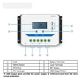 thumbnail image 3 of 10A20A30A PWM Solar Charge Controller 12V24V Auto 45A 60A Regulator For Solar System LCD Diaplay Two USB Ports ,Safe to Use, 3 of 7
