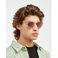 thumbnail image 4 of Hawkers - Polarized Sixgon Drive Gold Purple One Size UV400 Unisex Sunglasses, 4 of 7