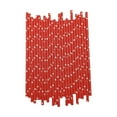 thumbnail image 4 of Paper Straws under $5! CQCYD 100pcs Red Paper Straws Disposable, Biodegradable Kraft Paper Drink Straws, Eco Friendly Party Straws, Christmas Holiday Party Supplies, 4 of 9