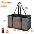 thumbnail image 6 of FOUKUS 55L Reusable Grocery Bags Foldable: Extra Large Grocery Tote Bag With Reinforced Bottom, Multi Pocket Grocery Bag Organizer, Collapsible Utility Tote For Car Travel, 6 of 6