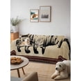 thumbnail image 6 of Brown Black Bear Couch Cover Sofa Covers 3 Cushion Sectional Couch, Farmhouse Cabin Forest Vintage Washable Sofa Covers Slipcover Sectional Sofa Cover, Furniture Protector 71"x150", 6 of 9