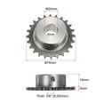 thumbnail image 2 of Unique Bargains ISO/DIN 06B-1 Roller Chain Sprocket B Type 20mm Bore, 3/8' Pitch, Hardened 24 Tooth, 2 of 5