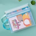 thumbnail image 7 of Tnobhg A4 File Holder Transparent Nylon Mesh Zipper Pouch Lightweight Portable Documents Organizer for School Ofiice, 7 of 7