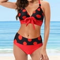 thumbnail image 1 of Traje de Baño Mujer Conjunto de Bikini Acolchado de Talla Grande Para Mujer, Tankini de Playa Con Parte Inferior de Cintura Alta, Trajes de Baño Para Mujer, Conjunto de Tankinis., 1 of 4