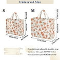 thumbnail image 2 of FORMRS Womens Corduroy Tote Bag Crossbody Shoulder Handbag with Pocket, Small Floral Blooms, 2 of 7