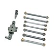 thumbnail image 3 of Almencla RC Car Steering Kits Upgrades High Strength Replaces Metal for Wltoys 1:12 RC Car 124006 12427 12427 12428 Crawler Model Accs grey, 3 of 8