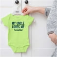 thumbnail image 5 of Uncle Loves Me Bought This One Piece Romper Boys or Girls Infant Baby Brisco Brands NB, 5 of 6