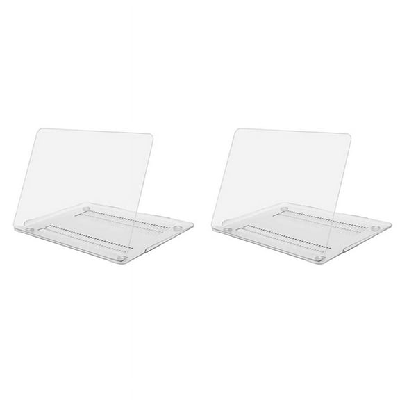 2X Computer Protective Cover Crystal Plastic Hard Case for Air 13 A2337 M1 A2179 A1932, Transparent