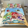 thumbnail image 1 of Defensores de Petronix Conjunto de sábanas temático, trío de piezas, cómodo y amigable con la piel, diseño único, regalo de decoración para el hogar para familiares, amigos y fans,135cm *200cm, 1 of 6