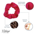 thumbnail image 4 of Velvet Solid Scrunchies - Set of 2-Hot Pink, 4 of 5