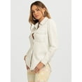 thumbnail image 3 of Jessica Simpson Women's Relaxed Denim Shirt with Long Sleeves, Sizes XS-4X, 3 of 6