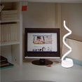 thumbnail image 4 of Modern Spiral LED Table Lamp Smart Dimmable Curved LED Desk Lamp Contemporary Minimalist Design Warm White Light Acrylic LED Modeling Lamp, 4 of 8