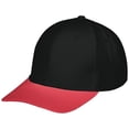 thumbnail image 4 of Augusta OS Rally Cotton Twill Cap Black/Scarlet 6251, 4 of 6