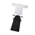 thumbnail image 2 of Conjunto de uniforme de Kendo, Aikido, Samurai, Hakama, disfraz transpirable para adultos, Iaido japonés 170 cm, 2 of 9