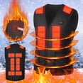 thumbnail image 1 of Fiudx Chaqueta Térmica con Carga Usb, 16 Paneles Calefactores para Una Calidez de 360 Grados, 3 Ajustes de Temperatura, Ideal para Actividades Al Aire Libre, para Hombres y Mujeres, Diseño Ligero y C, 1 of 6