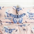 thumbnail image 4 of Chezmoi Collection 3-Piece Mystical Butterfly Kids Bedding Set Twin Size - Pink Lavender Blue White Soft Microfiber Comforter Set w/Butterfly Throw Pillow, 4 of 8