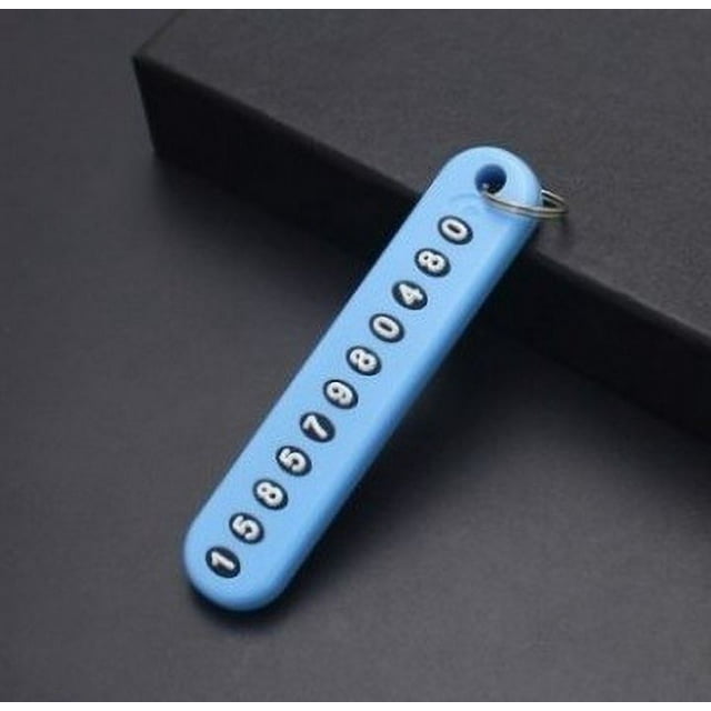 Llavero con número de teléfono móvil, cuerda tejida, llavero antipérdida para coche, colgante DIY para hombre y mujer, 8 unidades