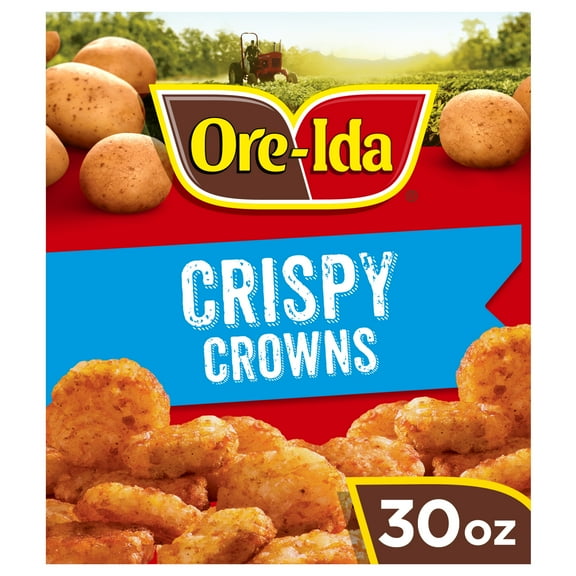 Ore-Ida Crispy Crowns Seasoned Shredded Potatoes, 30 oz Bag