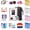 White, variant on HP Sprocket Photo Booth Printer Bundle with 100 Paper Case Props Hats Foil Backdrop (White)