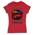 thumbnail image 5 of American Steel Tough Truck T-Shirt Offroad Pickup 4x4 USA Power Women's Tee, 5 of 7