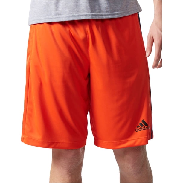 Adidas D2M 3-Stripe Athletic Workout Shorts para Hombre, Naranja, XX-Large Adidas Ejercicio