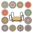 thumbnail image 1 of Posavasos de Pintura de Diamantes perfecl 12 Uds. con Soporte, 1 of 3