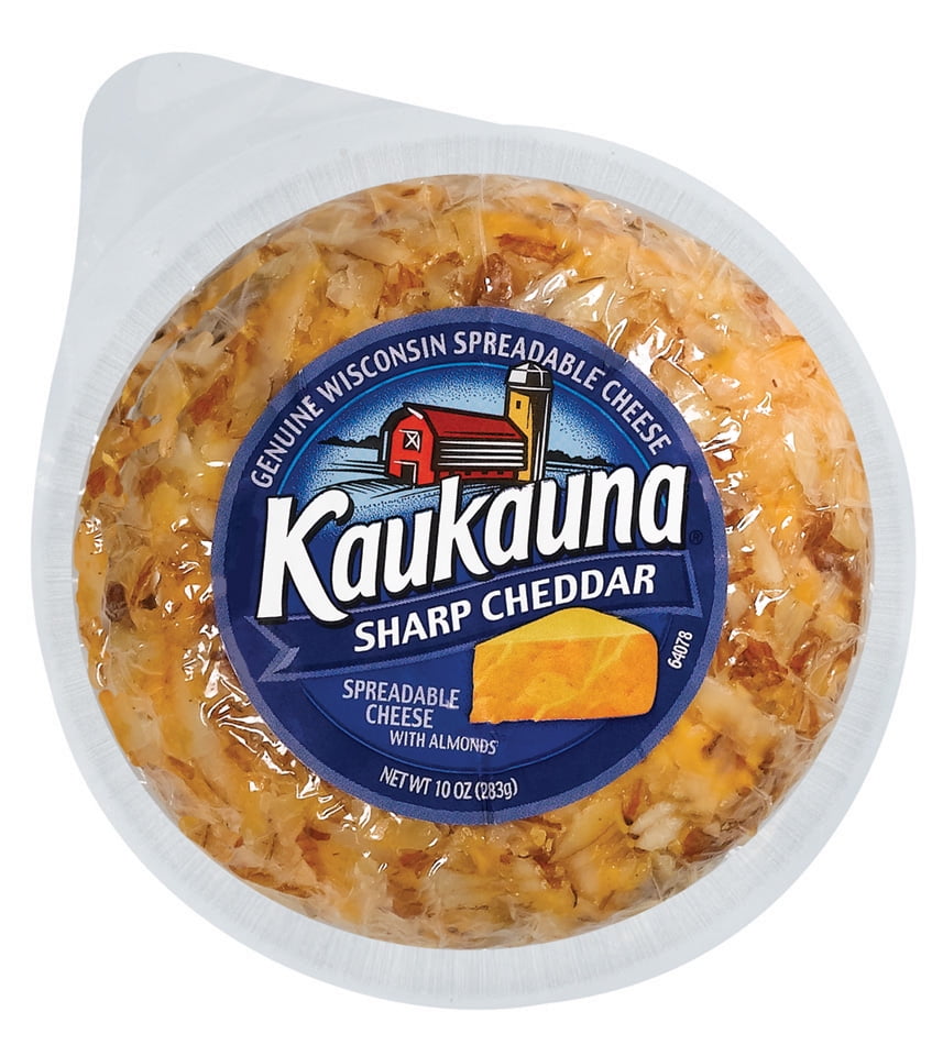 Kaukauna Sharp Cheddar Spreadable Cheese Ball, 10 oz