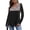 Black, variant on Women's Leopard Print Shirts Casual Crew Neck Long Sleeve Tunic Tops (Gray, XL)