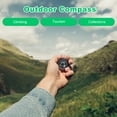 thumbnail image 4 of SHISUYAN 2 PCS Detachable Compass Waterproof Portable Compass Camping Compass Survival Tools for Watch, 4 of 9