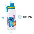 thumbnail image 3 of Botella de agua Silver Buffalo Lilo and Stitch de 950 ml con pegatinas, 3 of 9