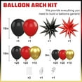 thumbnail image 2 of Red Black Balloon Arch Kit,Balloon Garland with Black Red Star Foil Balloons Metallic Gold Balloons for Birthday Baby Shower Wedding Engagement Anniversary Party Decorations, 2 of 13