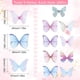 thumbnail image 2 of 1 caja de 180 mariposas de organza de 9 estilos, decoraciones de mariposas pequeñas de organza, alas de mariposa artificiales de primavera, 2 of 9