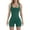 Dark Green, variant on Workout Sets for Women Seamless Yoga Jumpsuit with Removable Padded Bra Threaded Spandex Shorts Stretch Sports Wear