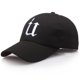 thumbnail image 1 of Gorra de béisbol deportiva de algodón para hombre y mujer, estilo anime, letra U, 1 of 1