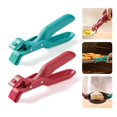 thumbnail image 2 of 2 pc Hot Plate Gripper, Bowl Dish Plate Grabber Clips Tongs Clamp Holder, For Air Fryer & Food Steamer & Oven & Microwave Oven,Green, 2 of 8