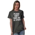 thumbnail image 4 of Please Don't Make Me Do Stuff Plus Size Crewneck Graphic Tee Shirt Brisco Brands 4X, 4 of 5