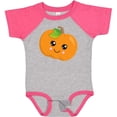 thumbnail image 3 of Inktastic Smiling Pumpkin, Orange Pumpkin, Halloween Boys or Girls Baby Bodysuit, 3 of 5
