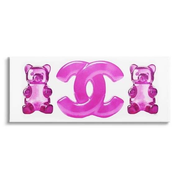 Stupell Industries Fashion Brand Candies Beauty & Fashion Painting Gallery Wrapped Canvas Art Print Wall Art, 24 x 10