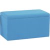 Skyline Furniture - Upholstered Storage Bench and Ottoman, Turquoise