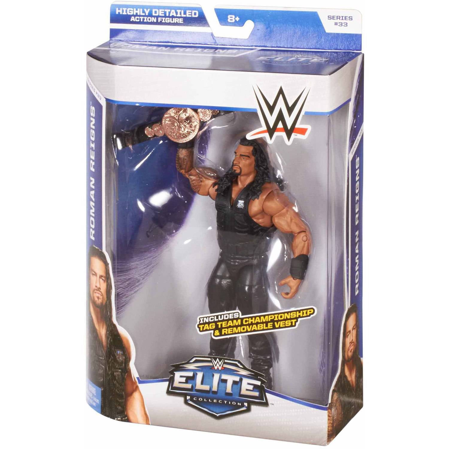 WWE Elite Collection Roman Reigns Action Figure, Multicolor