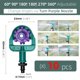 thumbnail image 1 of Rotating Sprinkler 90/180/360 Degrees Micro Spinning Spayers Head 1/4'' Barb with Stake Garden Dirp Irrigation Watering Nozzles He Qiyong unisex, 1 of 2
