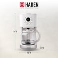 thumbnail image 4 of HADEN Cafetera, Cafetera de Goteo Programable de 12 Tazas con Función de Apagado Automático y Filtro de Agua Lavable Reutilizable, Marfil y Cromo, 4 of 5