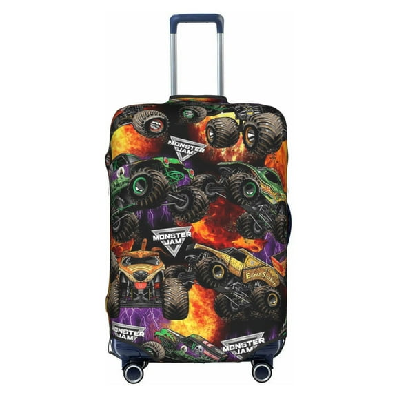 Double-sided Printed Luggage Cover Monster Truck Jam Travel Suitcase Protector Baggage Covers Small