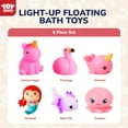 thumbnail image 3 of Juguete de baño TOY Life Mermaid Light Up, 6 unidades, para niños de 4 a 8 años, 3 of 7