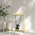 thumbnail image 1 of Escultura de estatua de personaje oscilante, colección de artesanías minimalistas, decoración del hogar, figura de columpio para gabinete, estantería, Hombres, 1 of 10