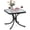 1, variant on SENYUM Upgrade Outdoor Side Table, 20 Inches Square End Table with Tempered Glass Top, Metal Frame, Small Patio Table for Garden, Backyard, Balcony, Poolside, Porch