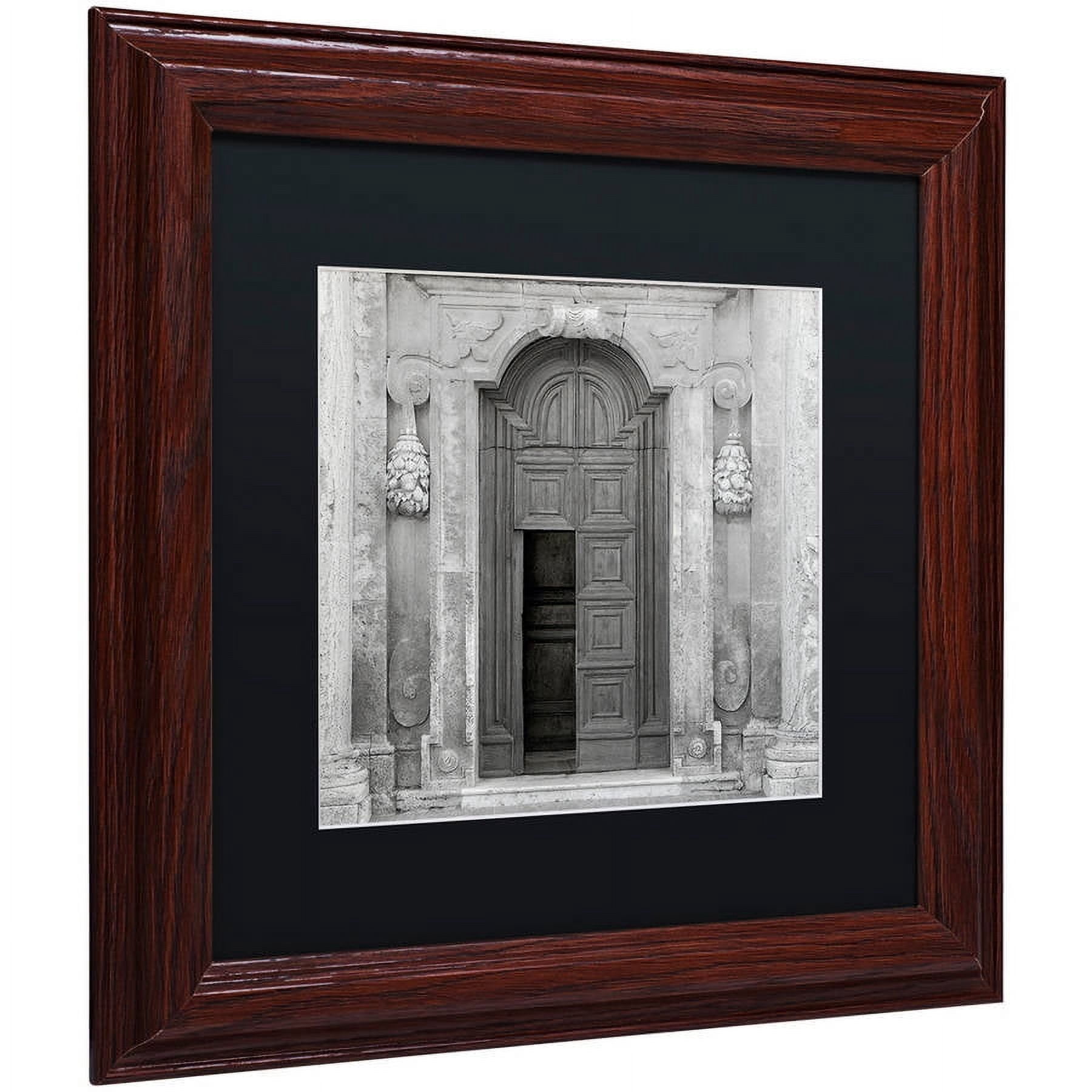 Trademark Fine Art "Tuscany VII" Canvas Art by Alan Blaustein, Black Matte, Wood Frame